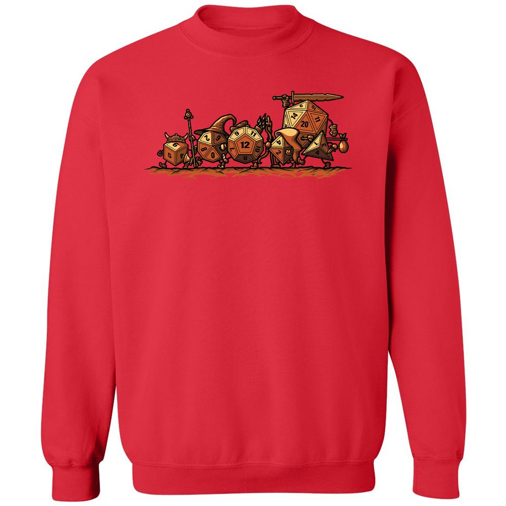 Fellowship Of The Dices Classic Unisex Sweatshirt - Red - 5