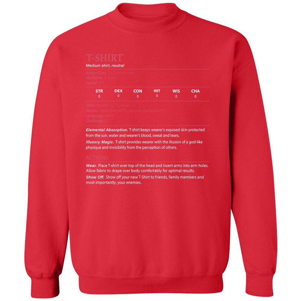 T-Shirt Classic Unisex Sweatshirt - Red - 5