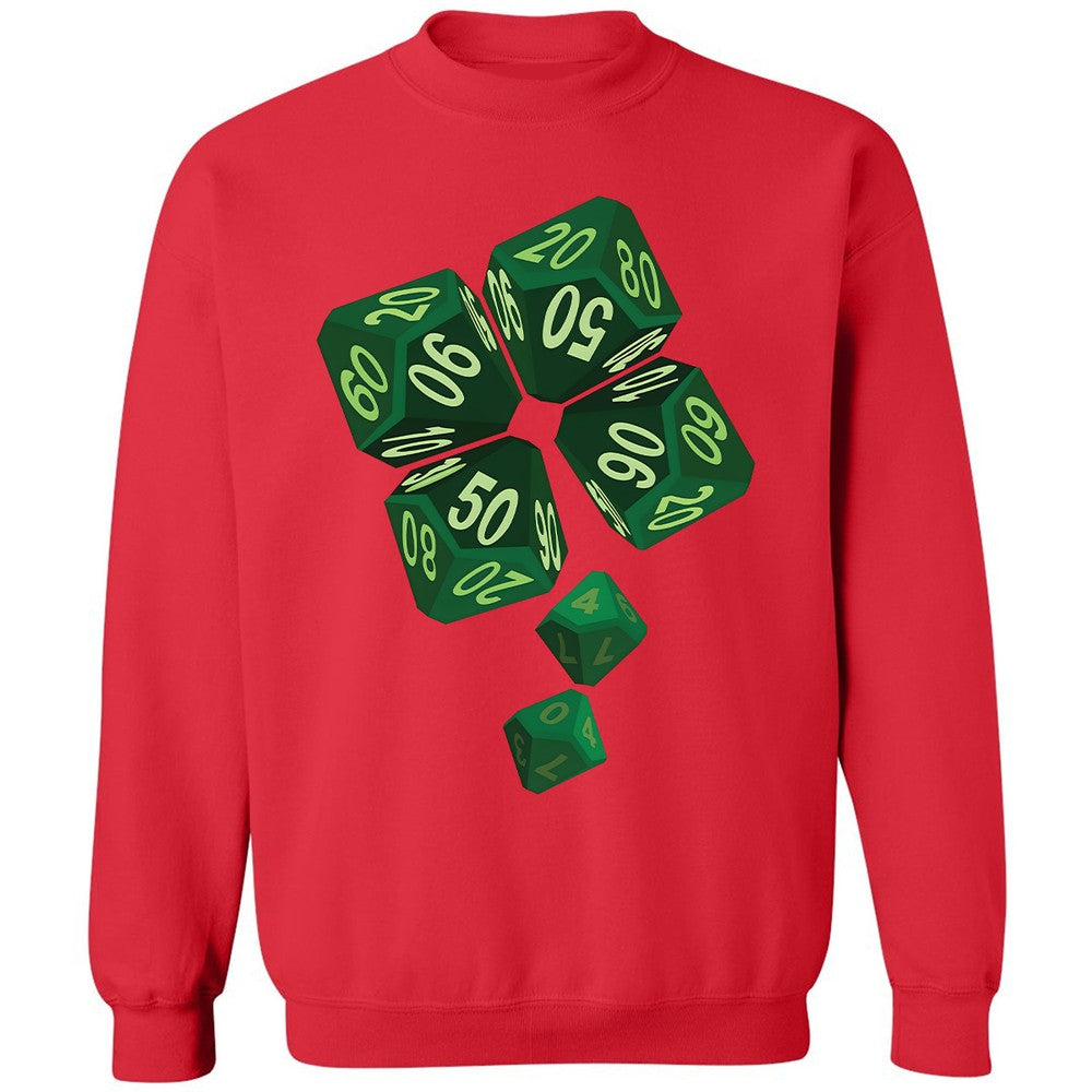Dice Clover Classic Unisex Sweatshirt - Red - 5