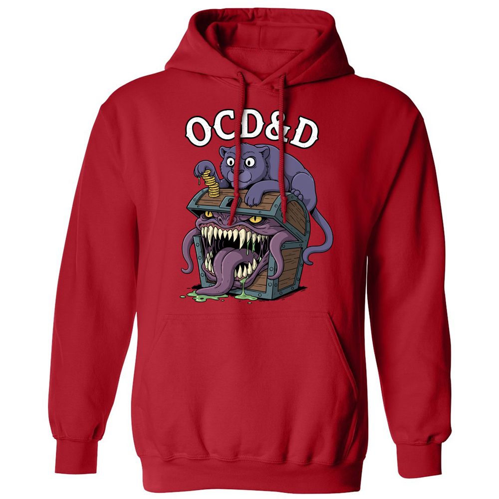 OCD&D Classic Unisex Hoodie - Red - 5