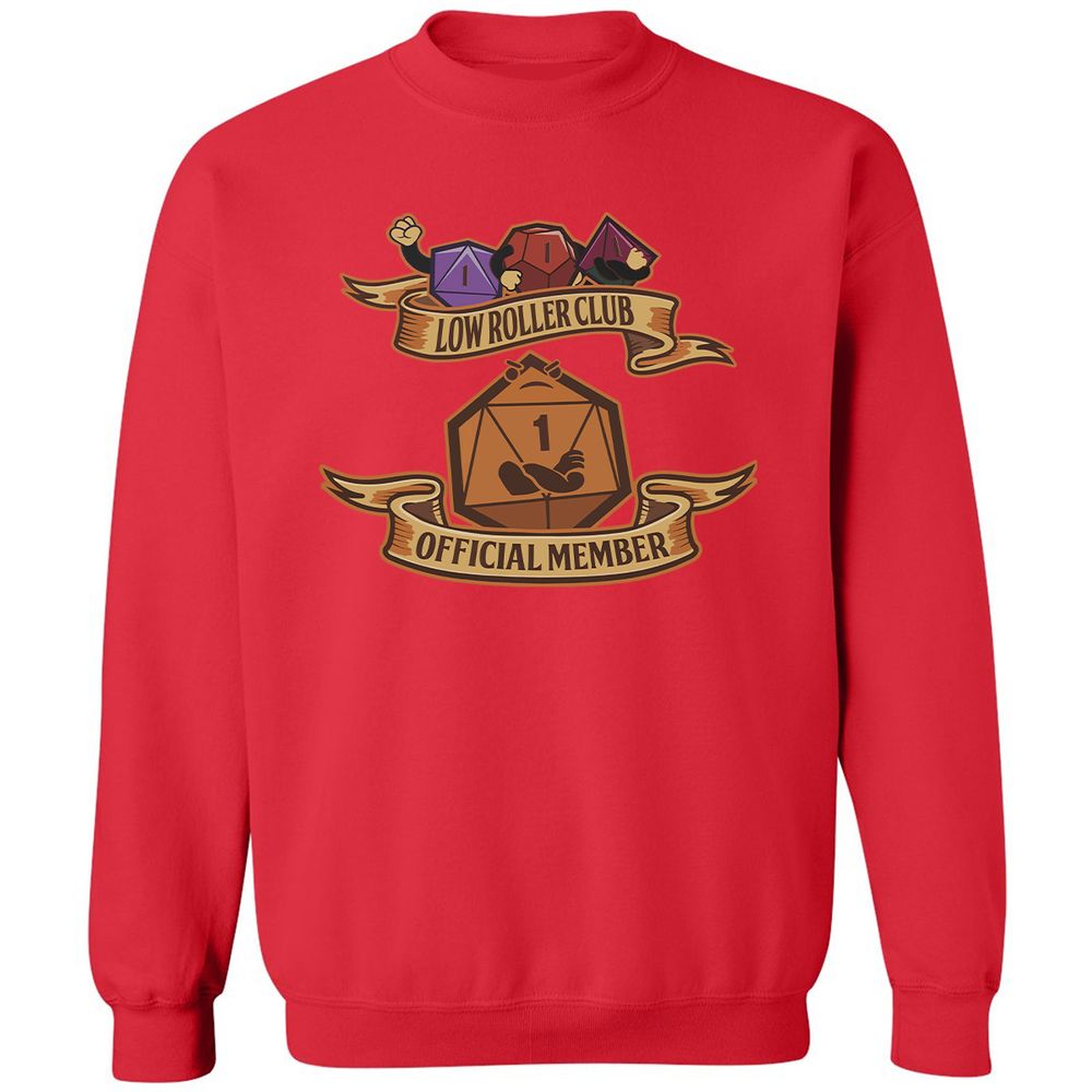 Low Roller Club Classic Unisex Sweatshirt - Red - 5