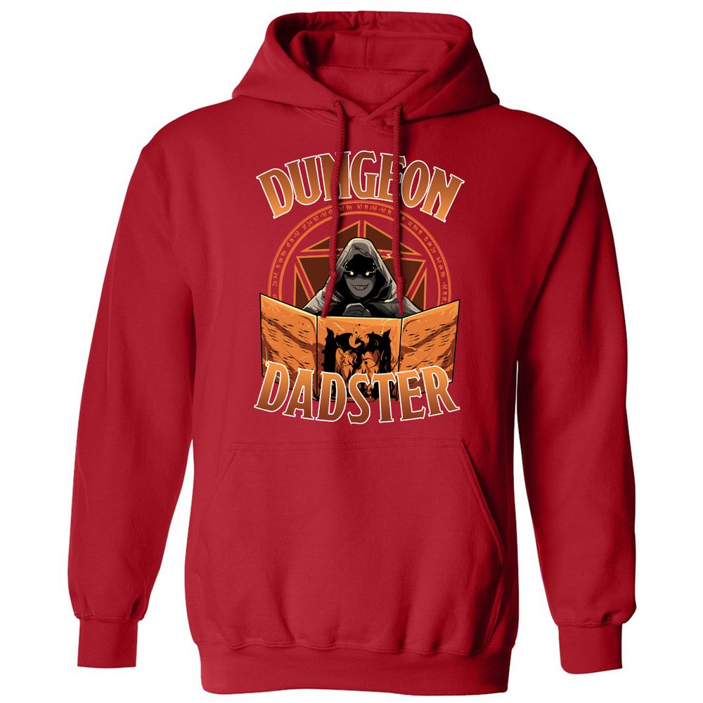 Dungeon Dadster Classic Unisex Hoodie - Red - 5