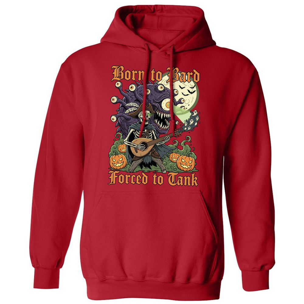 Born to Bard – Forced to Tank Classic Unisex Hoodie - Red - 5