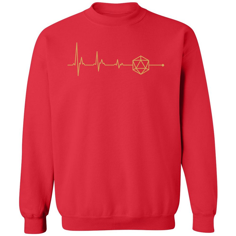D20 Dice Is My Life Classic Unisex Sweatshirt - Red - 5
