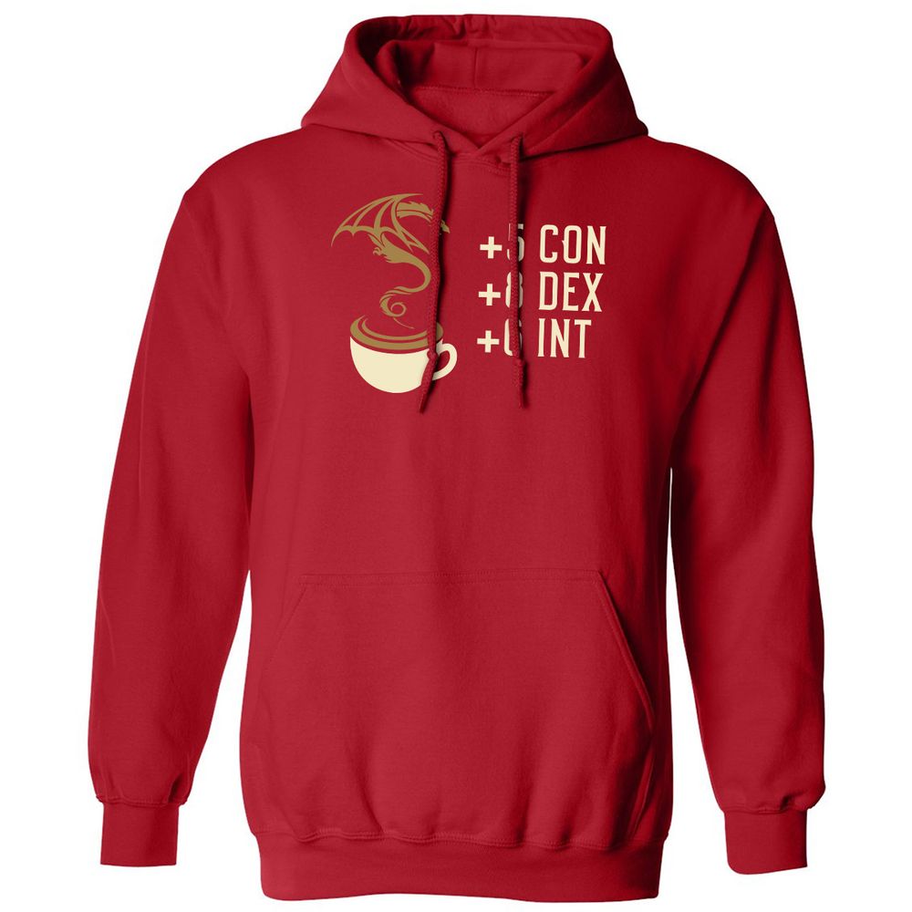 Coffee Dragon Classic Unisex Hoodie - Red - 5