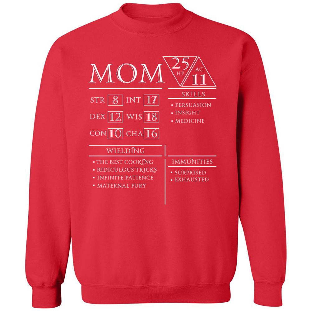 Mom Stats - Red - 5