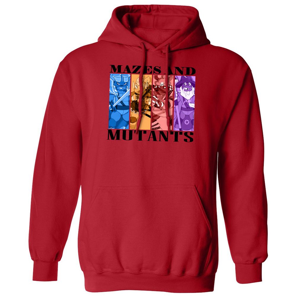 Mazes & Mutants Classic Unisex Hoodie - Red - 5