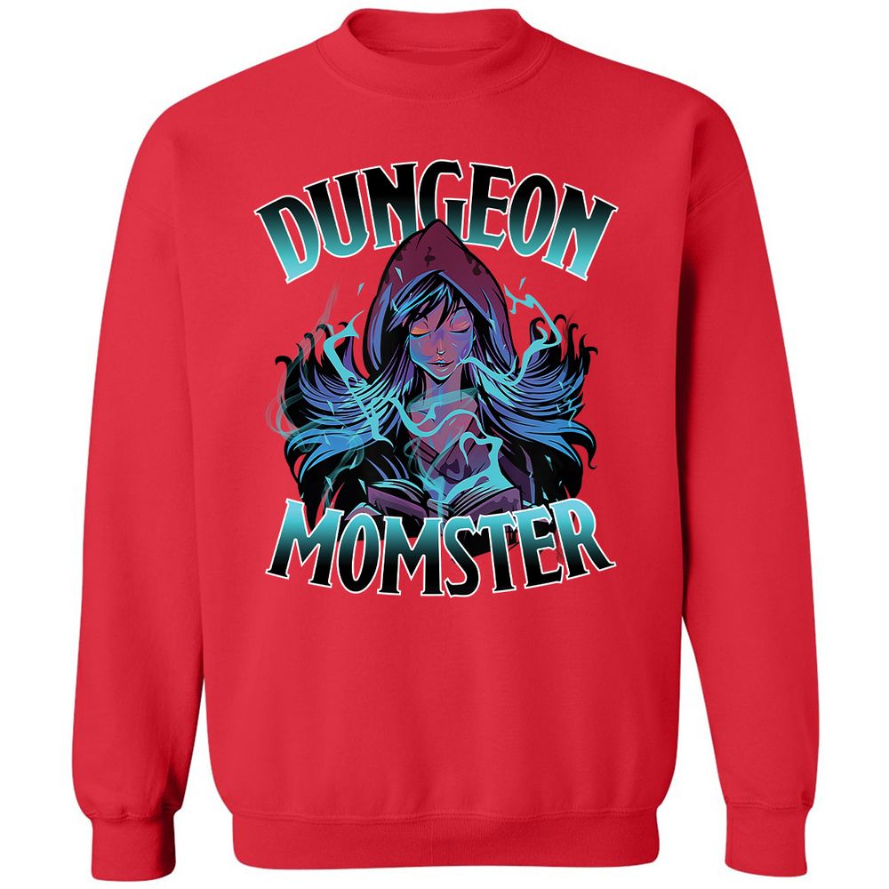 Dungeon Momster Classic Unisex Sweatshirt - Red - 5