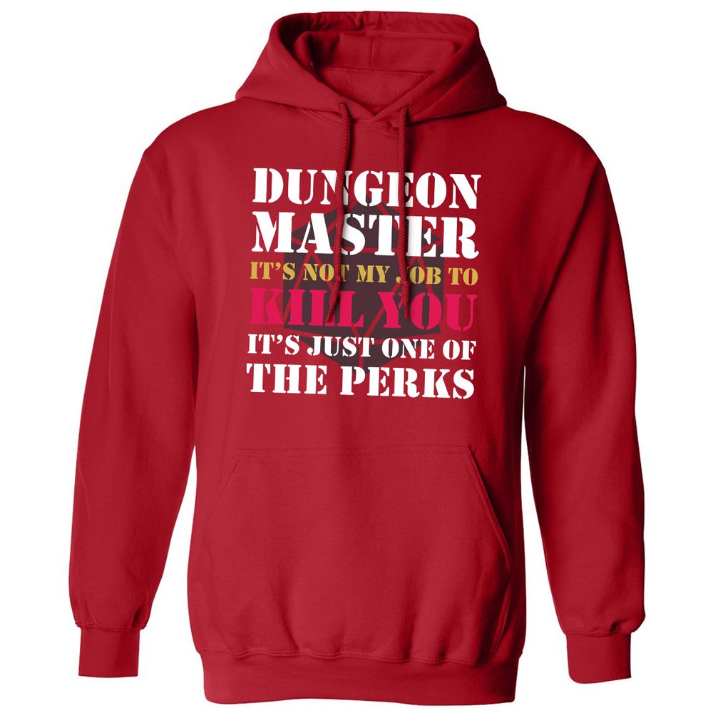 DUNGEON MASTER NOT MY JOB Classic Unisex Hoodie - Red - 5