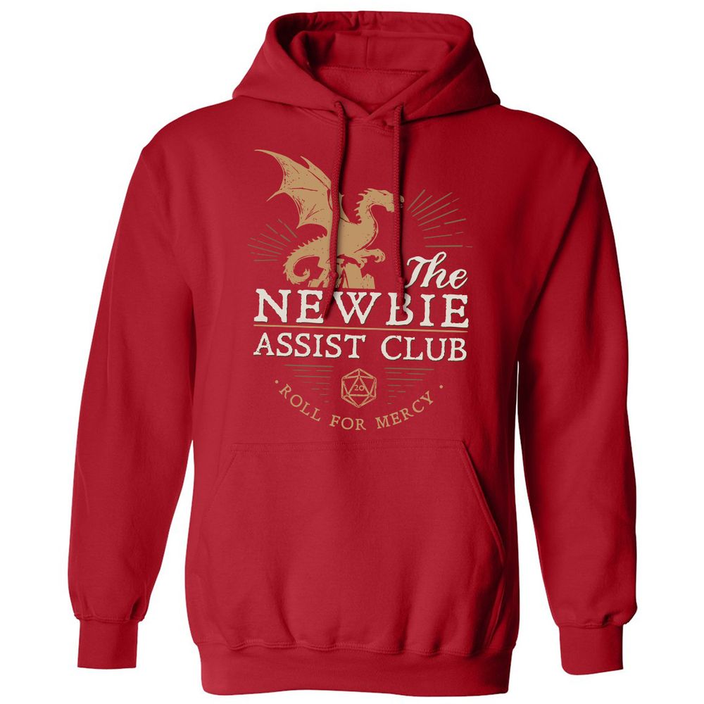 The Newbie Assist Club Classic Unisex Hoodie - Red - 5