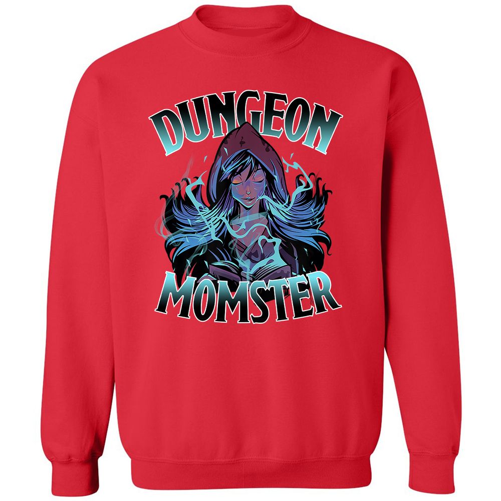 Dungeon Momster Classic Unisex Sweatshirt - Red - 5