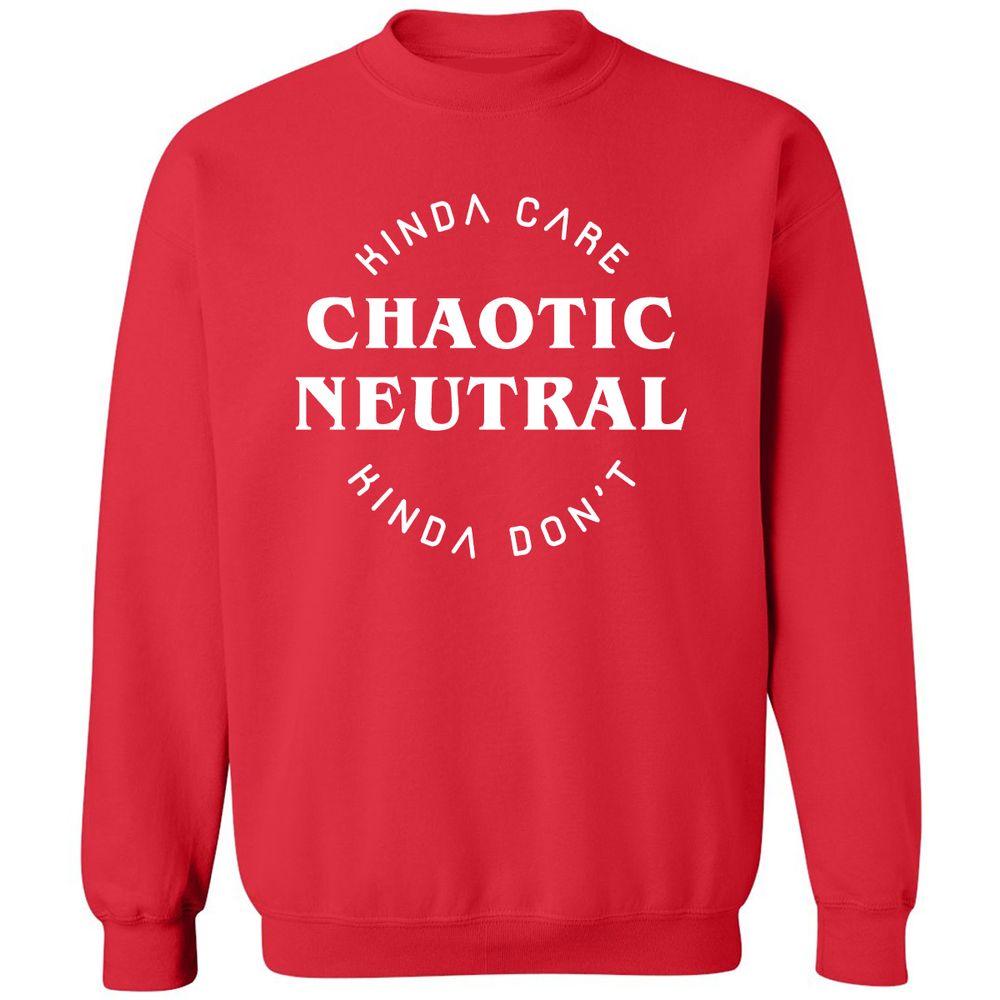 Chaotic Neutral Classic Unisex Sweatshirt - Red - 5