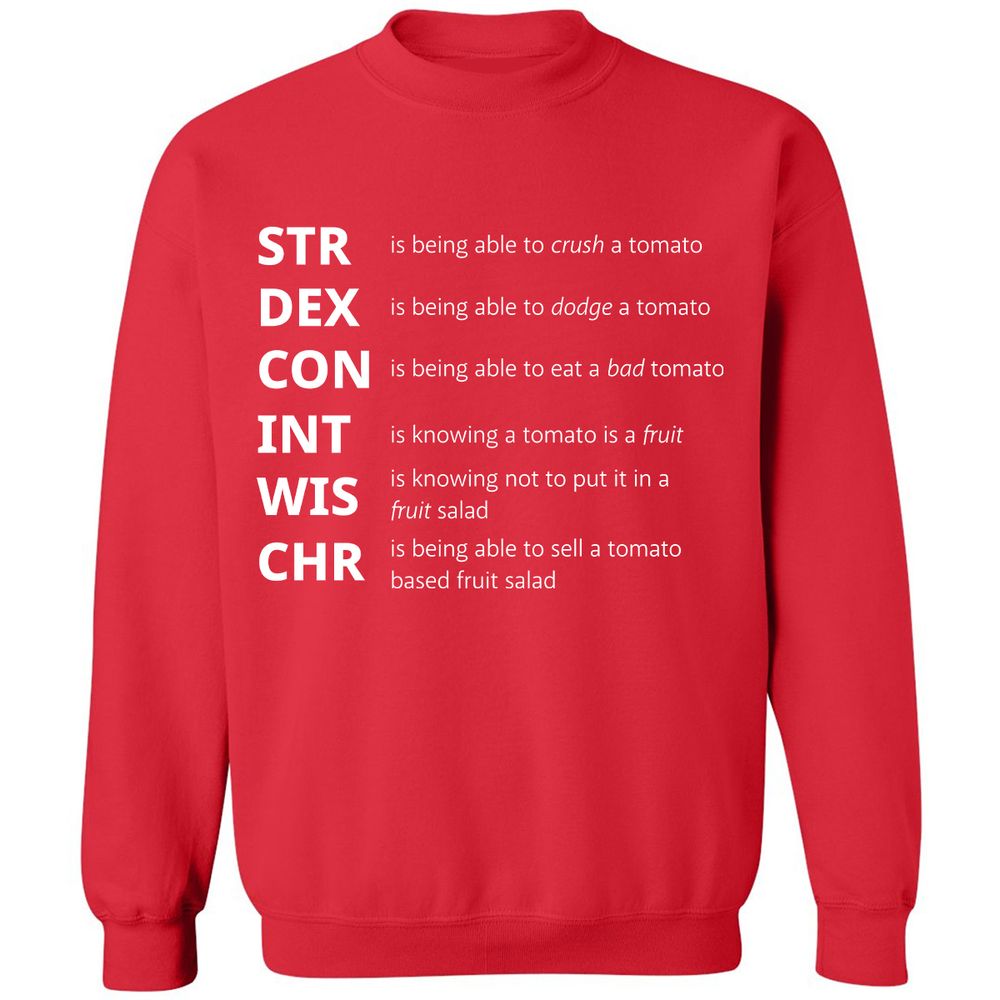 Tomato Stats – RPG Meme Edition - Red - 5