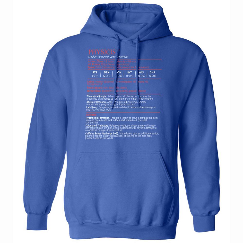 Physicist Stats Block - Royal - 5