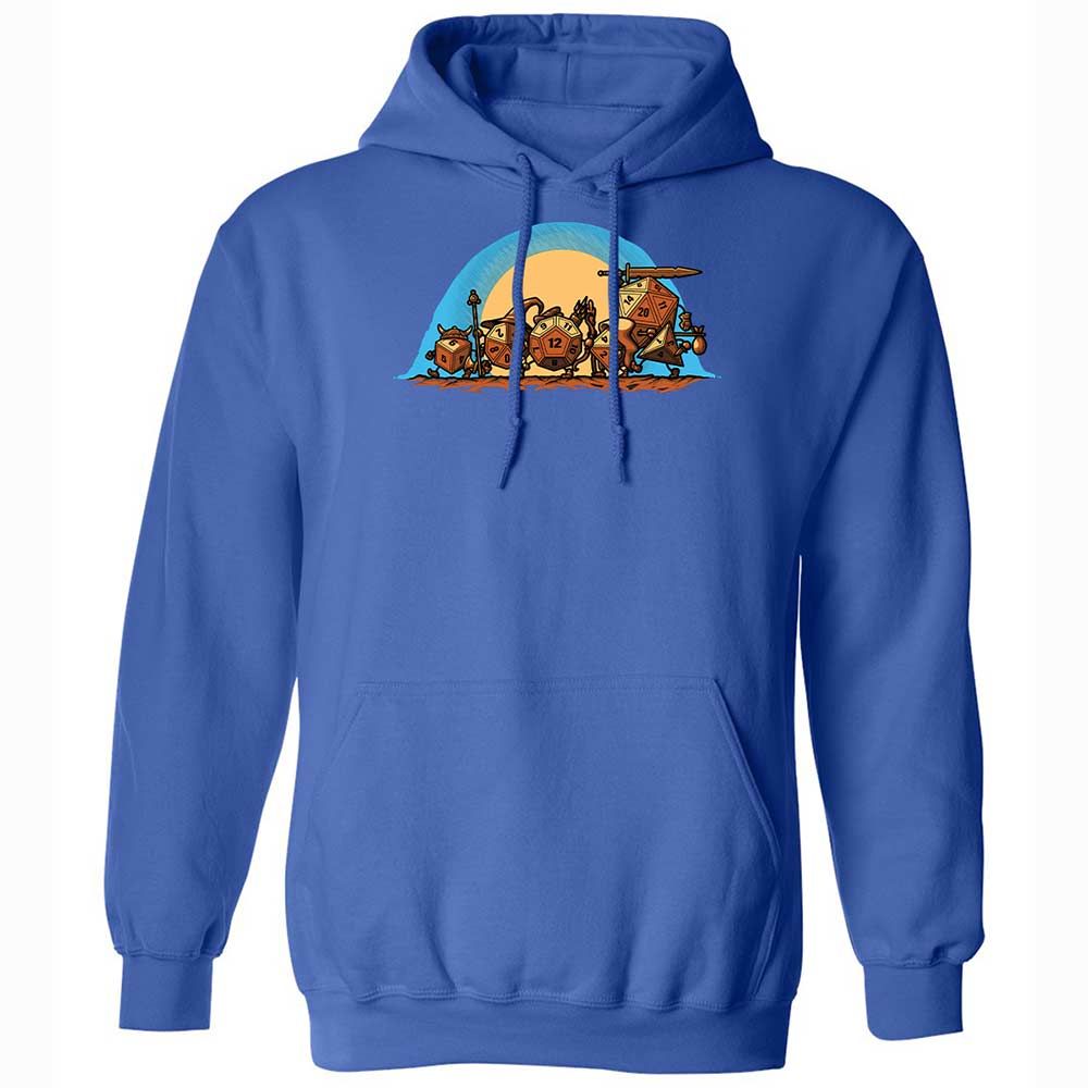 The Fellowship Of The Dice Classic Unisex Hoodie - Royal - 5