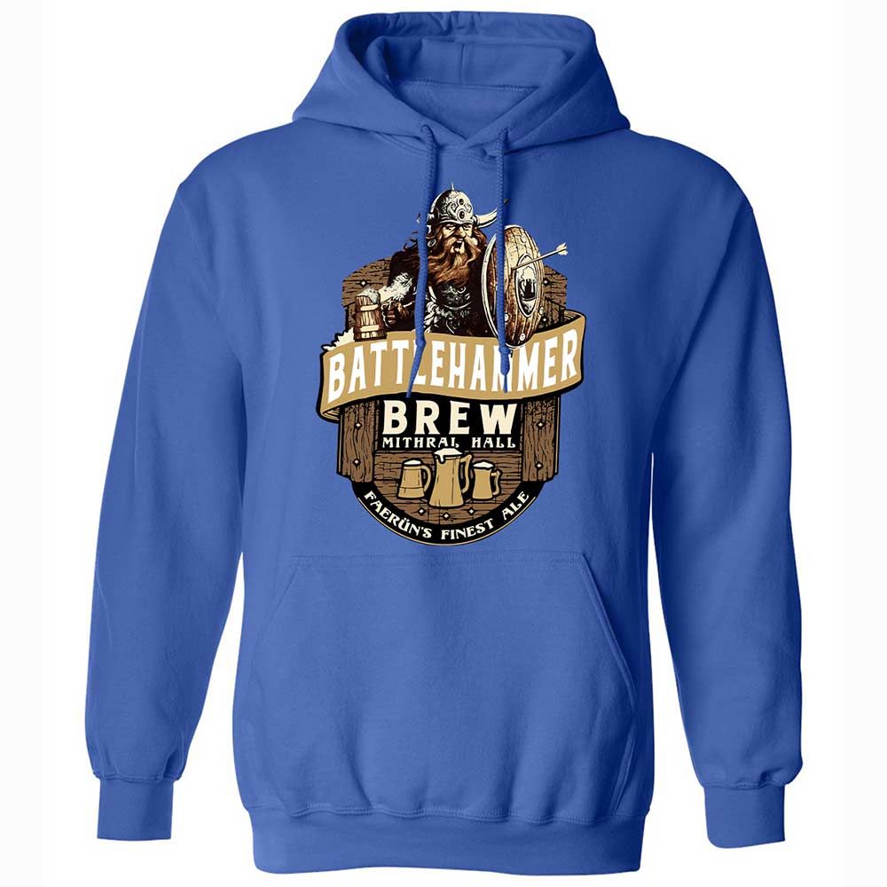 Battlehammer Brew Classic Unisex Hoodie - Royal - 5