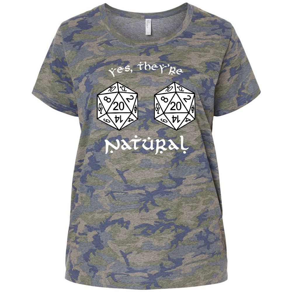 They Are Natural Ladies Curvy Jersey - Vintage Camo - 5