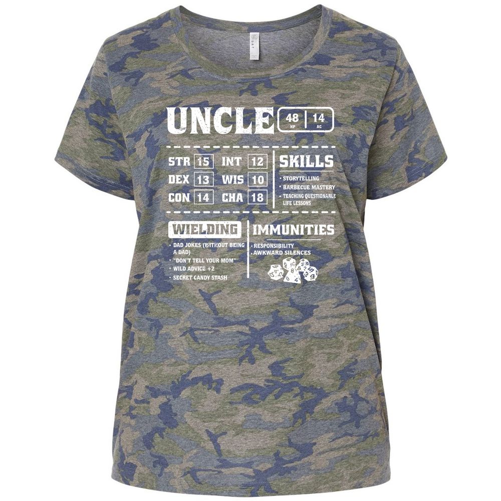Uncle Stats Ladies Curvy Jersey - Vintage Camo - 5