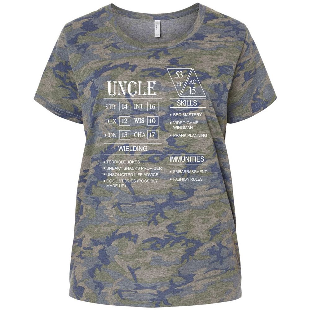 Uncle Stats Ladies Curvy Jersey - Vintage Camo - 5