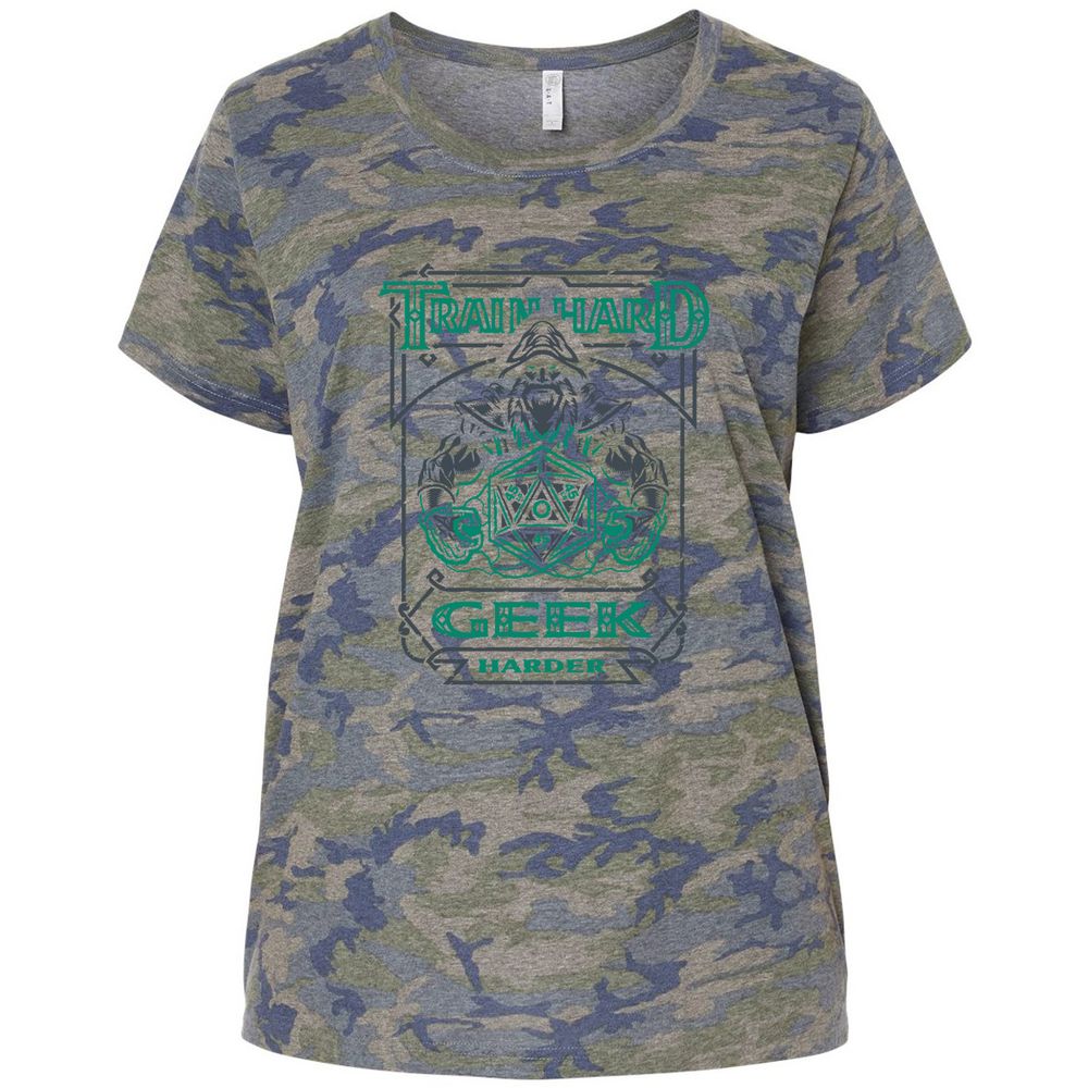 Train Hard, Geek Harder - Vintage Camo - 5