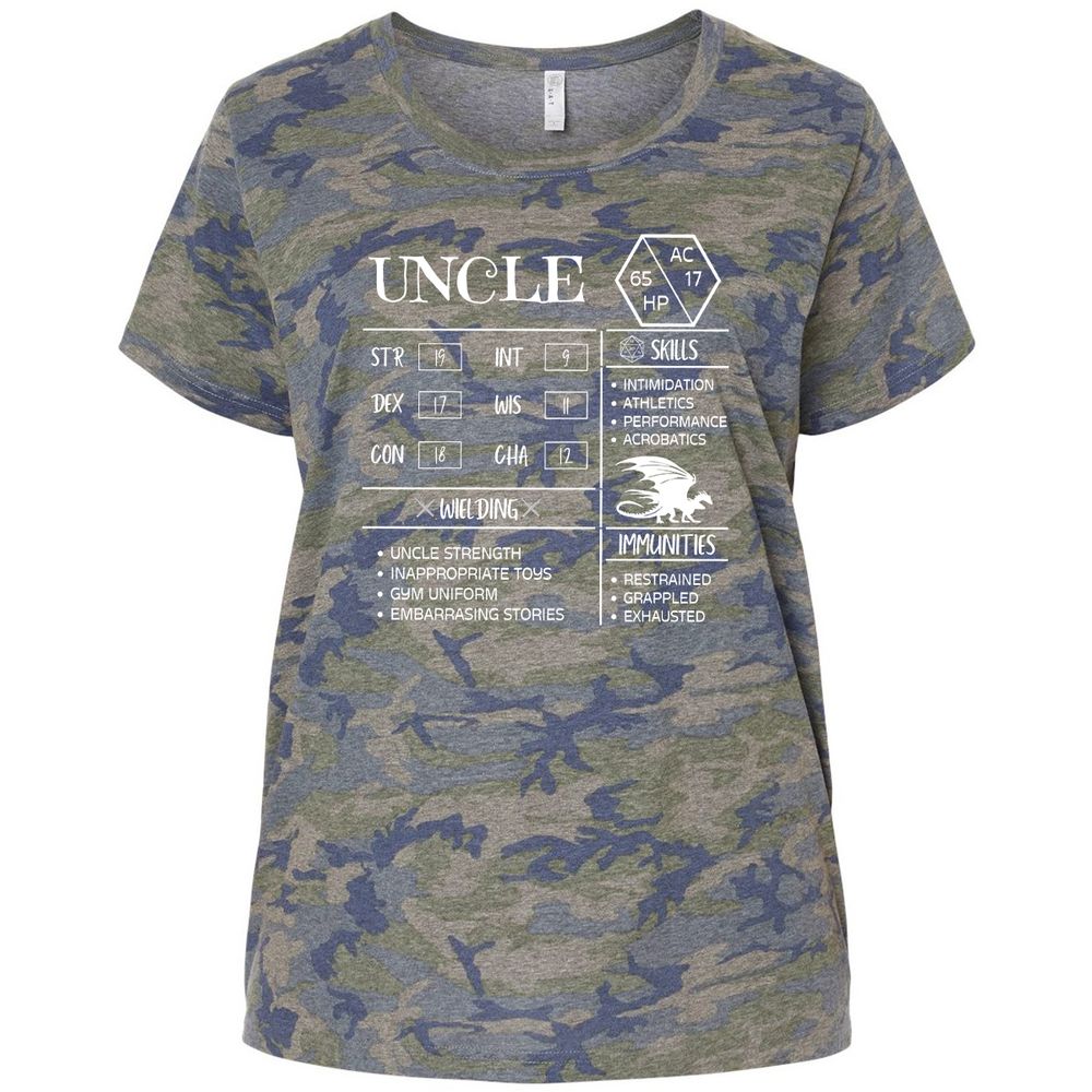 Uncle Stats 2 Ladies Curvy Jersey - Vintage Camo - 5
