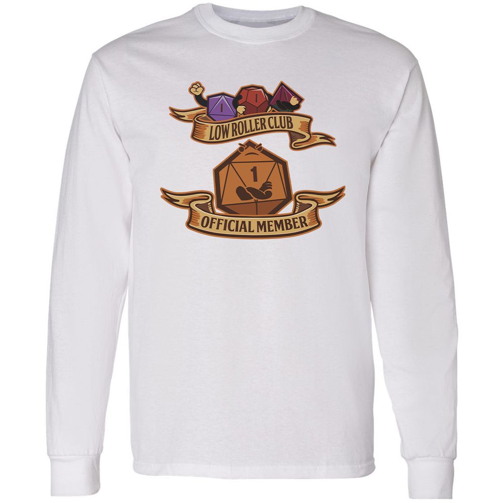 Low Roller Club Long Sleeve T-Shirt - White - 5