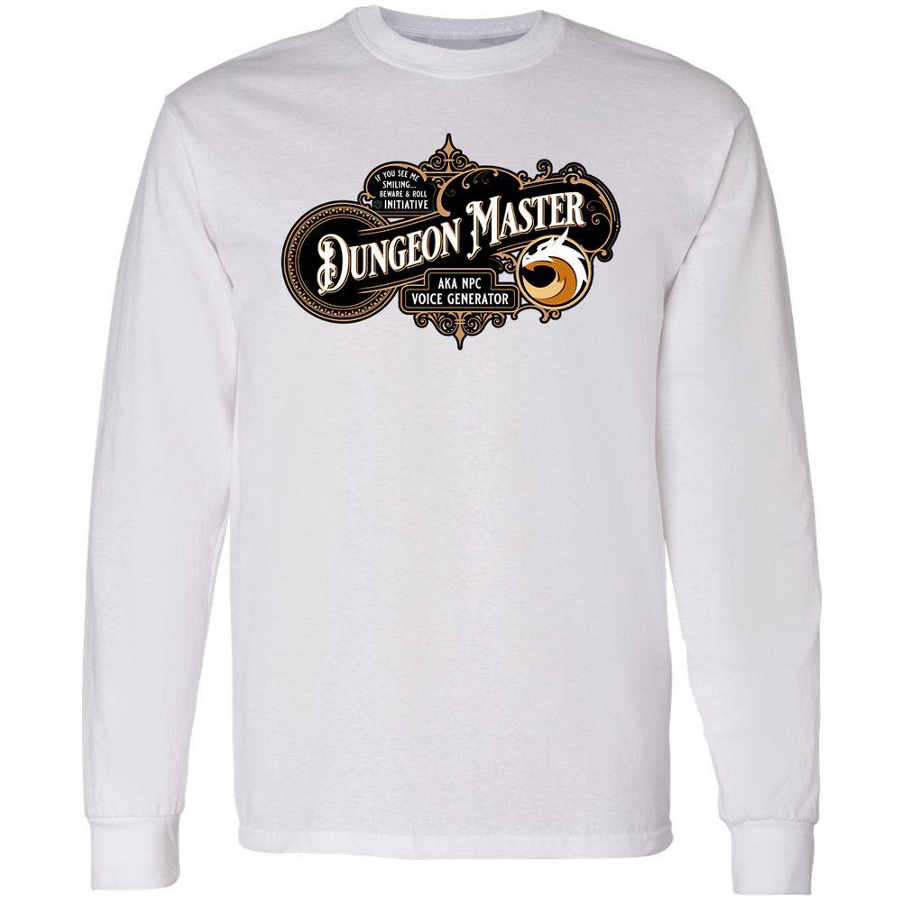 Dungeon Master Long Sleeve T-Shirt - White - 5