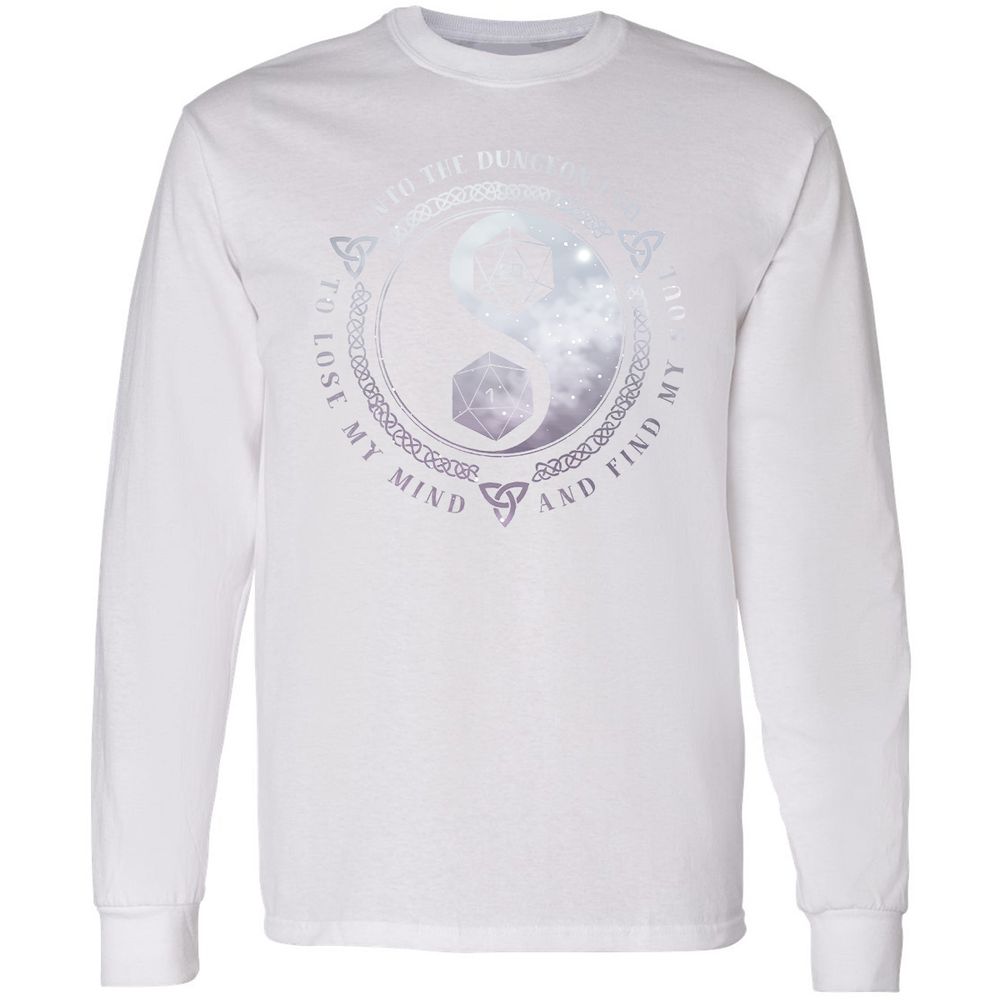 Into The Dungeon I Go Long Sleeve T-Shirt - White - 5