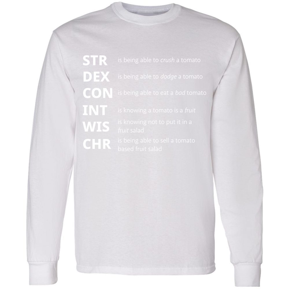 Tomato Stats – RPG Meme Edition - White - 5