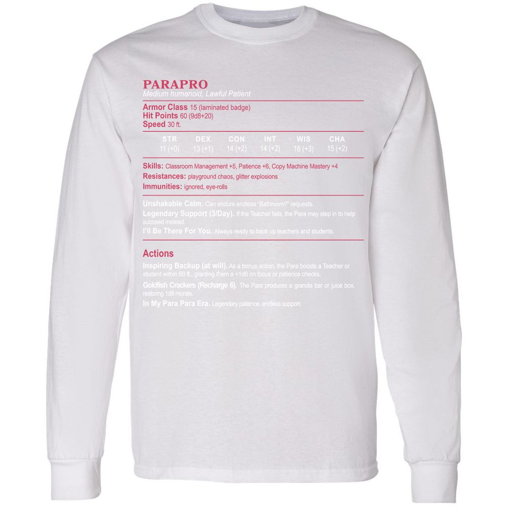 para Long Sleeve T-Shirt - White - 5