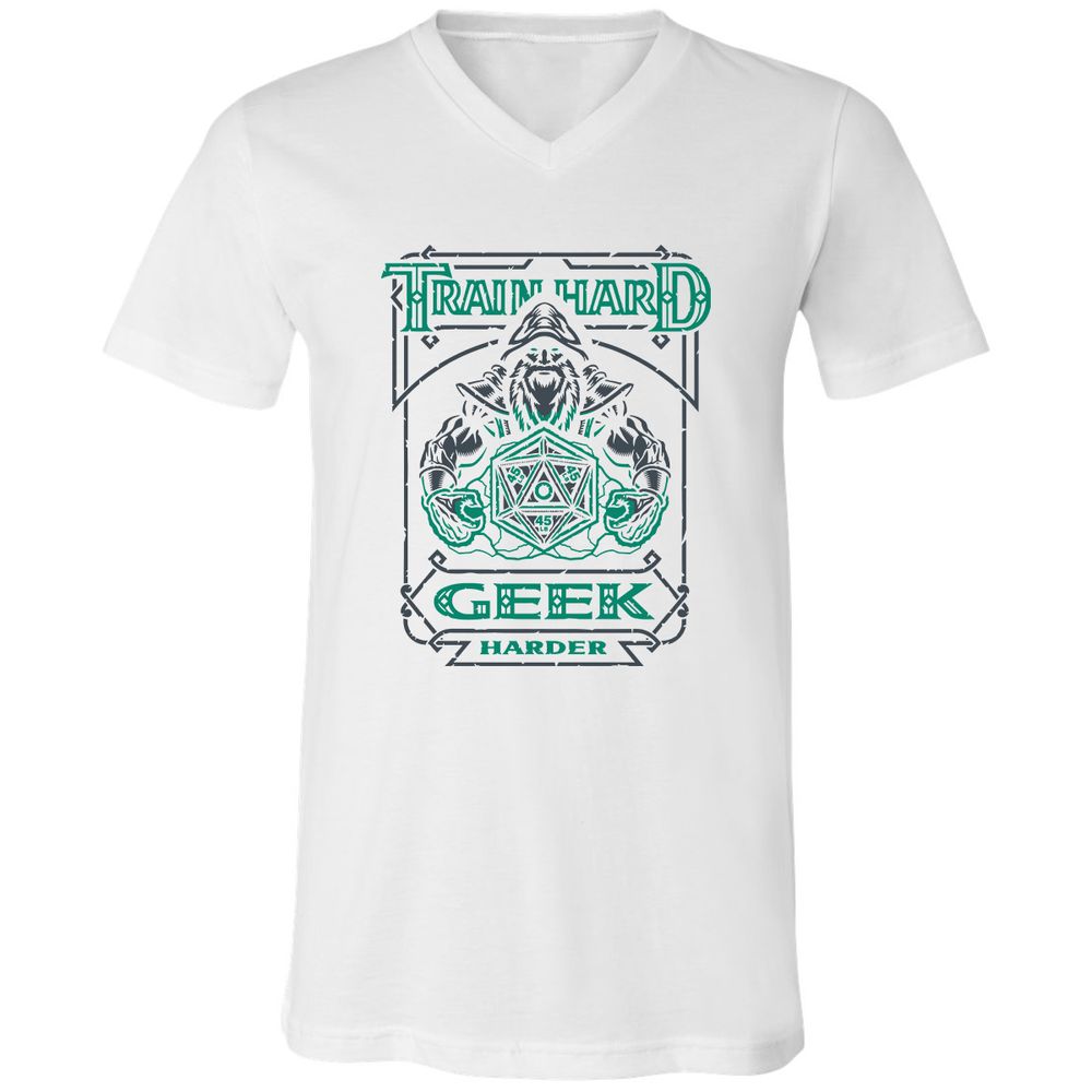 Train Hard, Geek Harder - White - 5