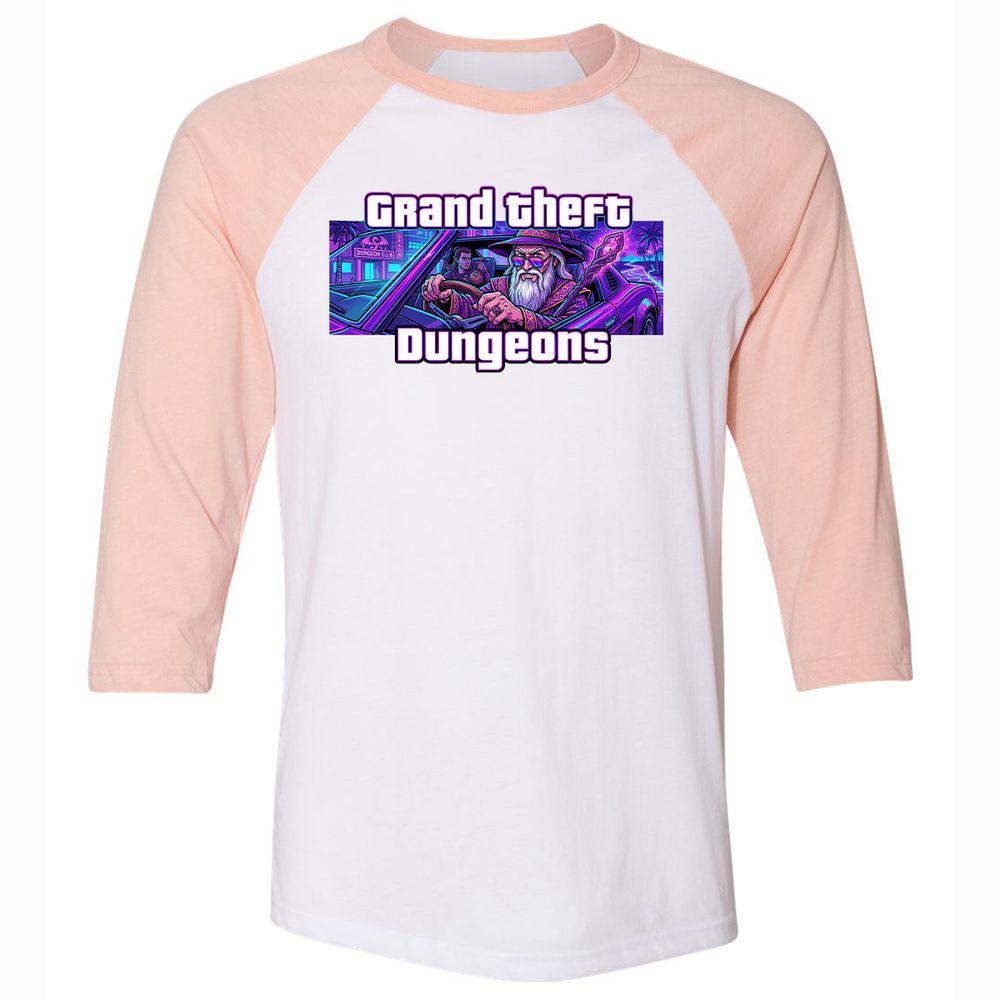 Grand Theft Dungeons Miami - White/Heather Peach - 5