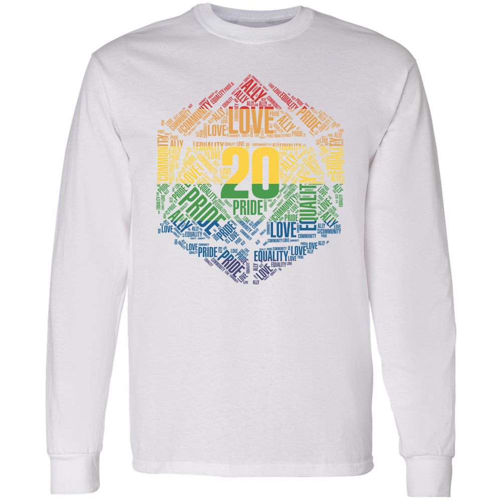 D20 Pride Long Sleeve T-Shirt - White - 5