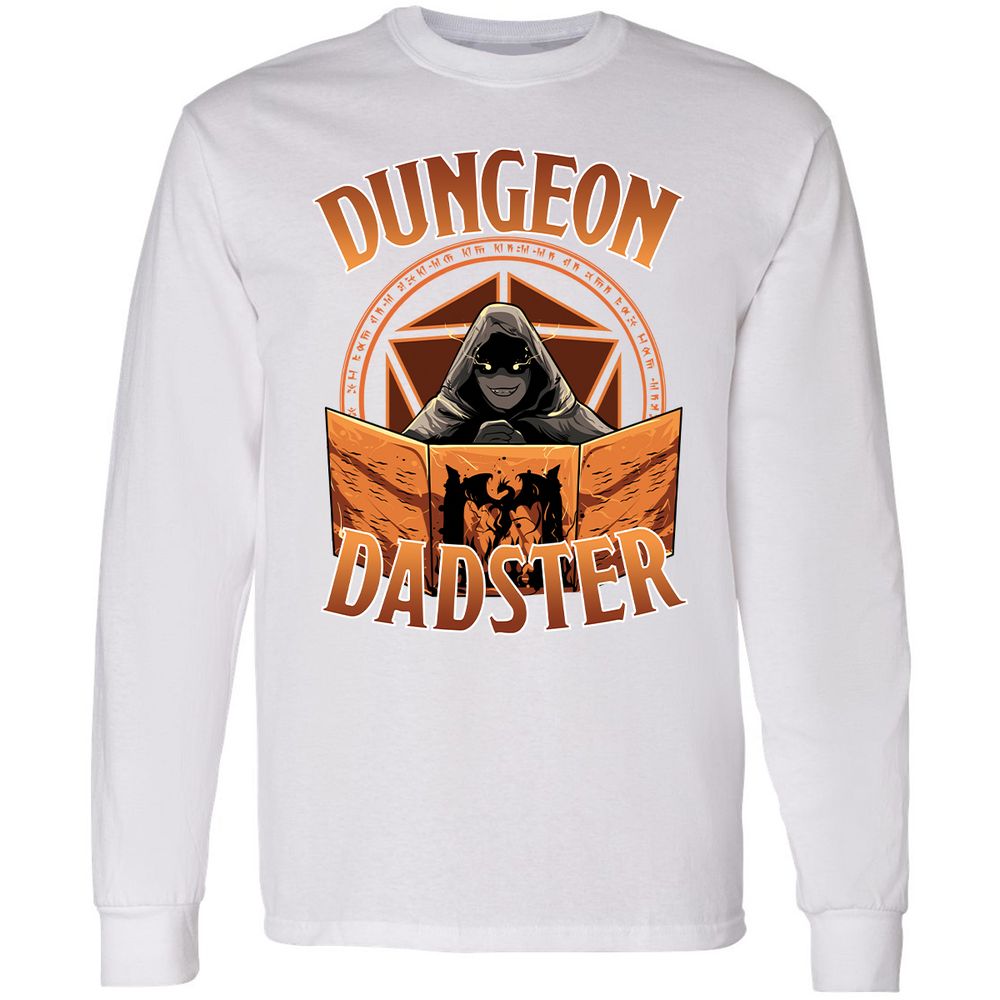 Dungeon Dadster Long Sleeve T-Shirt - White - 5