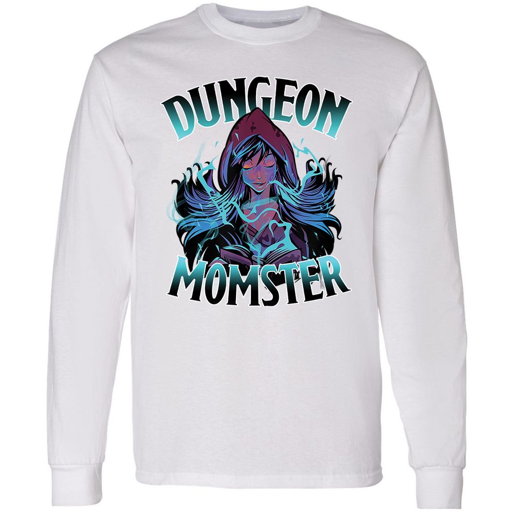 Dungeon Momster Long Sleeve T-Shirt - White - 5