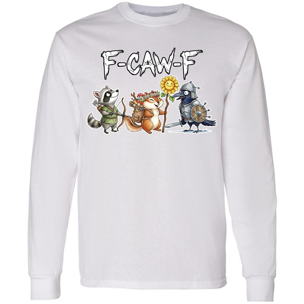 F-CAW-F Adventuring party Long Sleeve T-Shirt - White - 5