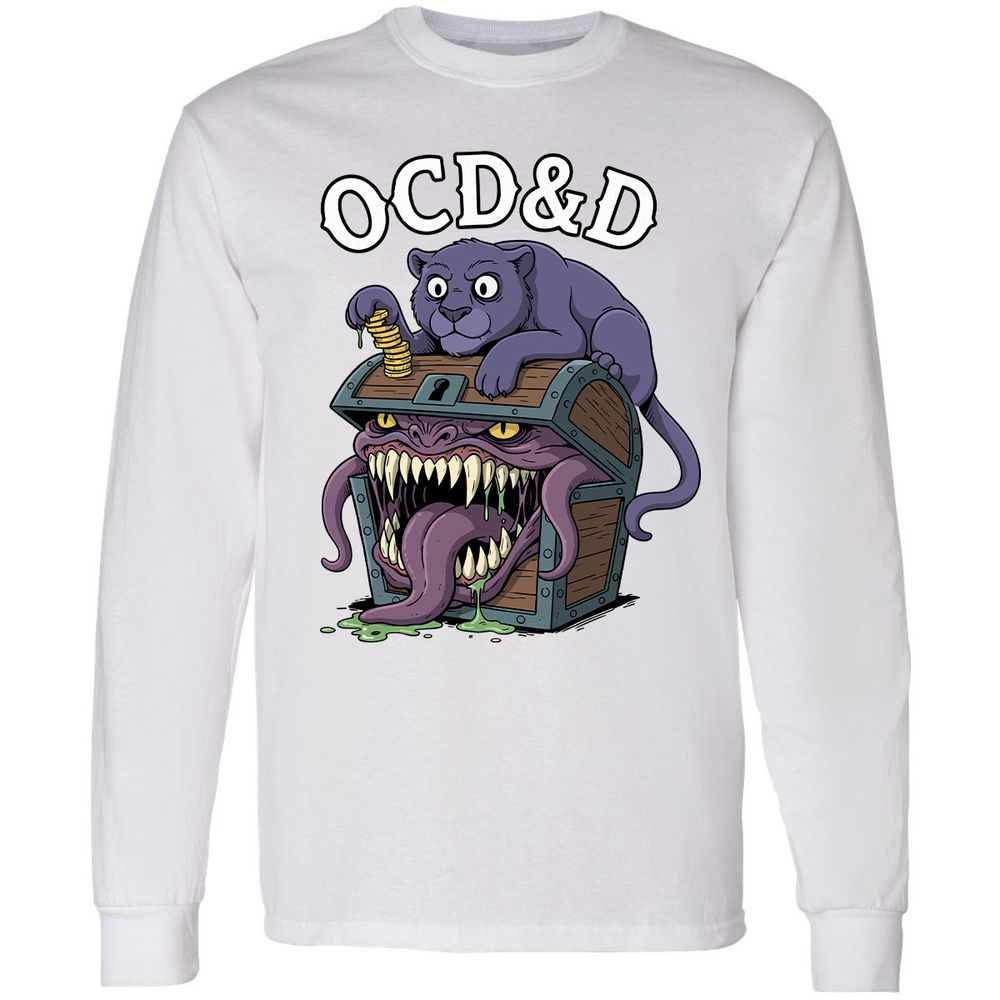 OCD&D Long Sleeve T-Shirt - White - 5