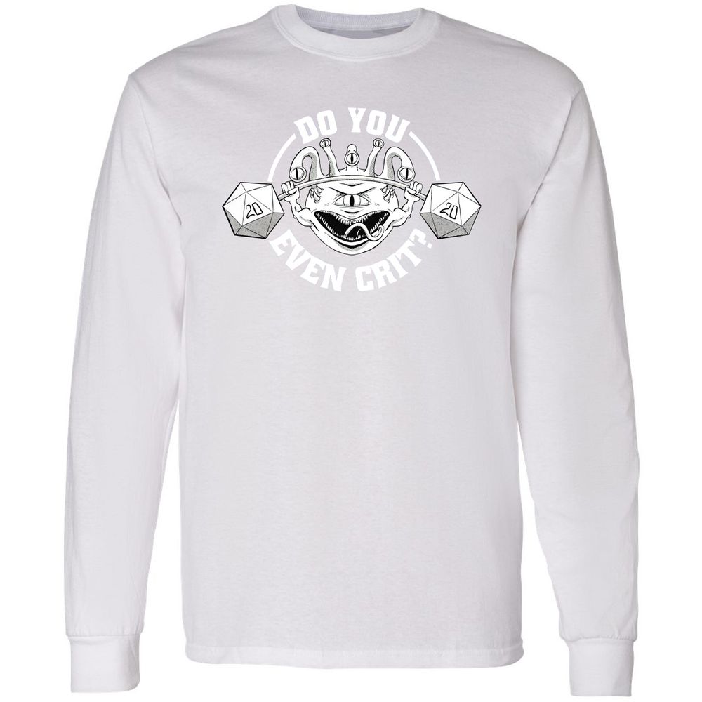 Do You Even Crit Long Sleeve T-Shirt - White - 5