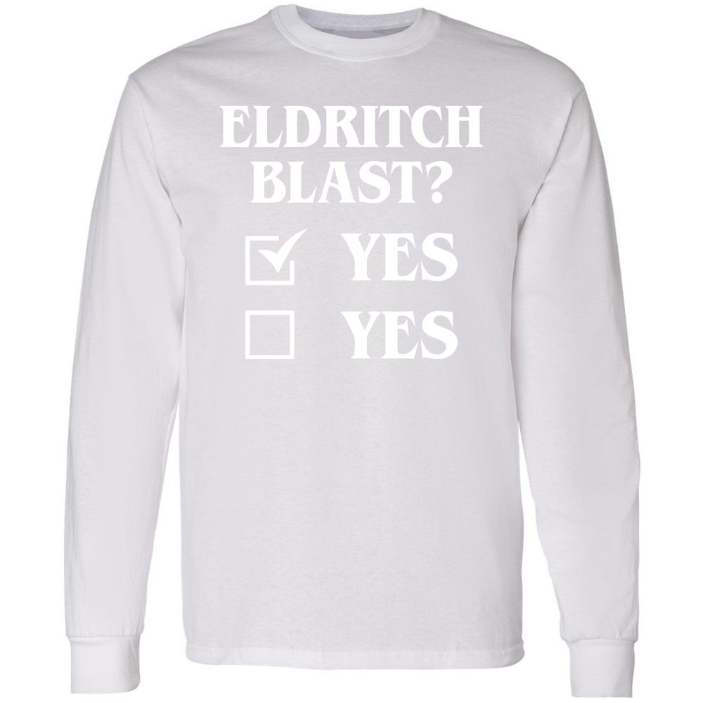 Eldritch Blast Yes Long Sleeve T-Shirt - White - 5