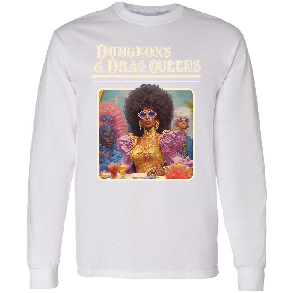 Dungeons & Drag Queens Long Sleeve T-Shirt - White - 5