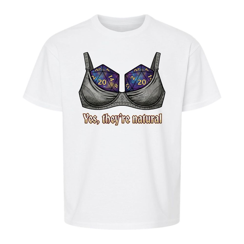 They Are Natural Nat20 Kids T-Shirt - White - 5
