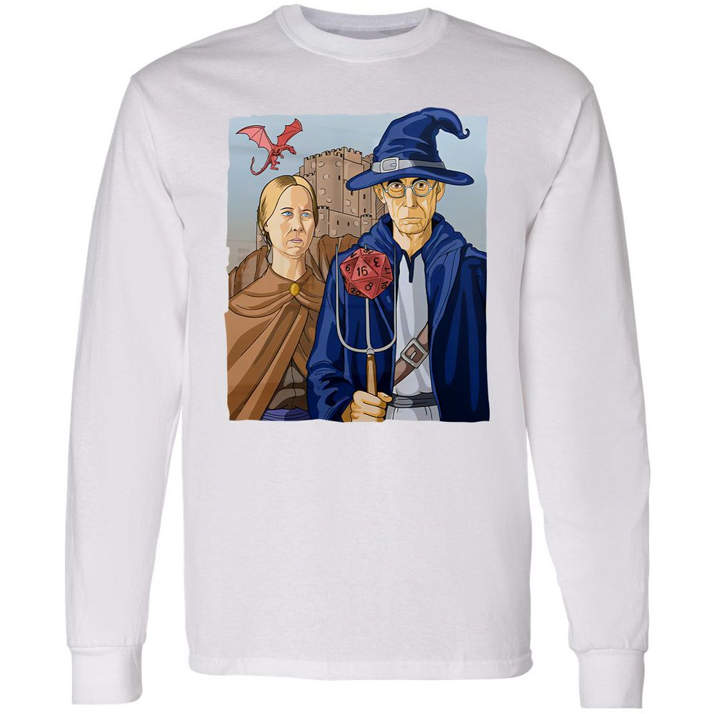 DnD Gothic Long Sleeve T-Shirt - White - 5