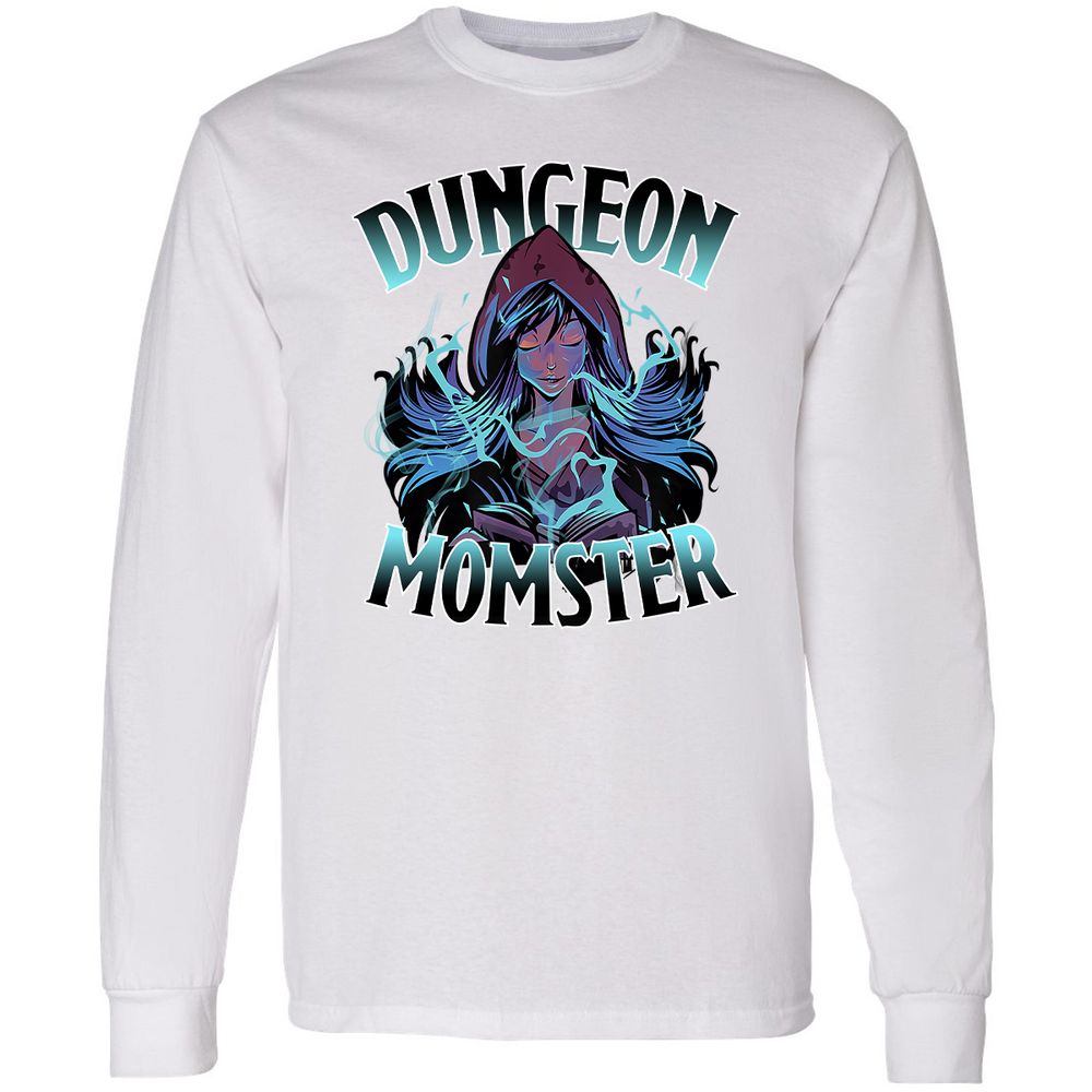 Dungeon Momster Long Sleeve T-Shirt - White - 5