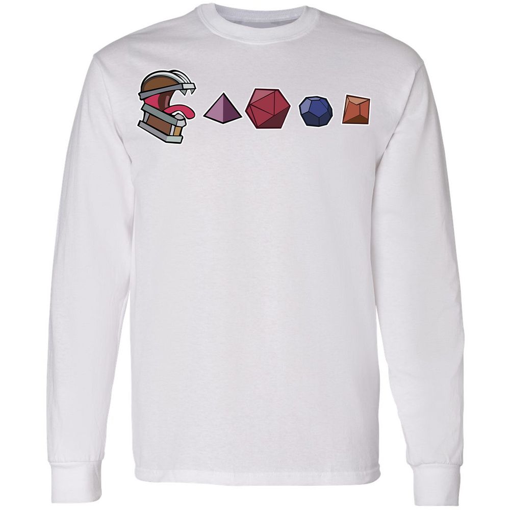 Mimic And Dices Long Sleeve T-Shirt - White - 5