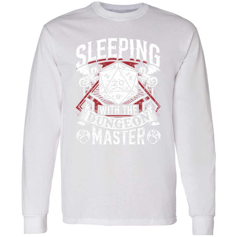 Sleeping With The DM Long Sleeve T-Shirt - White - 5