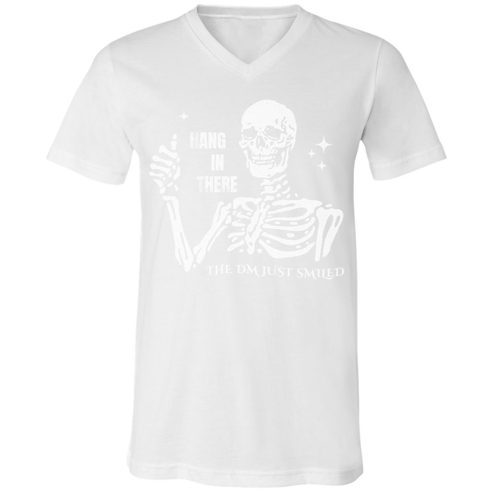 Hang In There – The DM Just Smiled Skeleton - White - 5