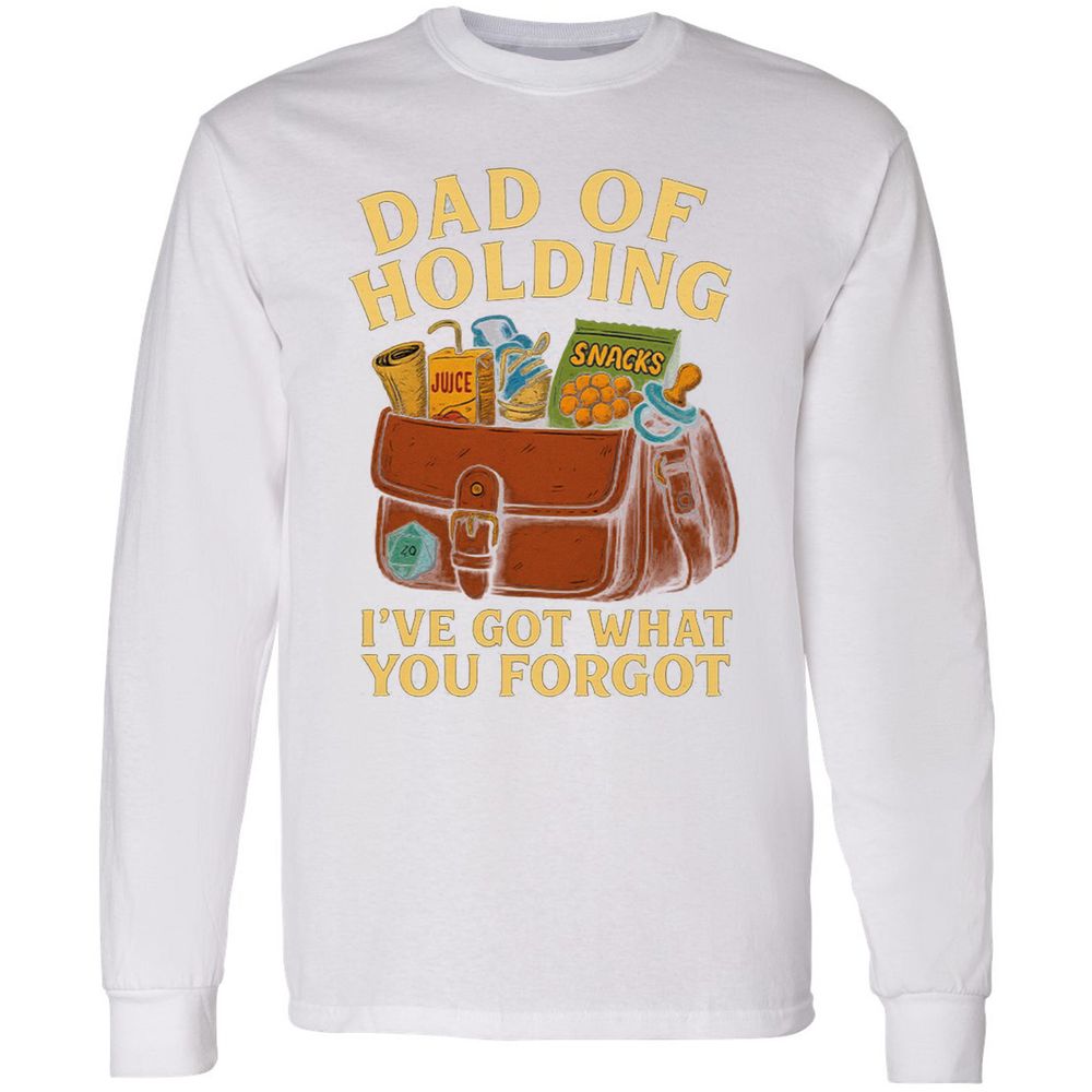 Dad Of Holding Long Sleeve T-Shirt - White - 5