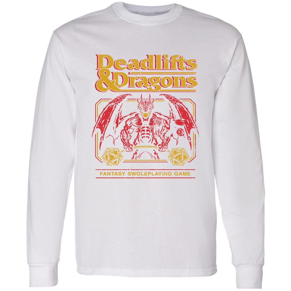 Deadlifts & Dragons - White - 5