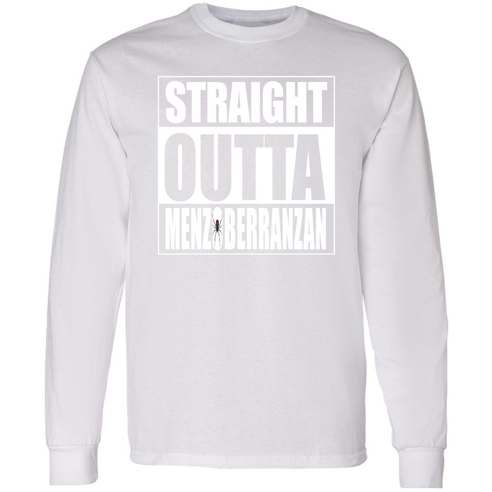 Straight Outta Menzoberranzan Long Sleeve T-Shirt - White - 5