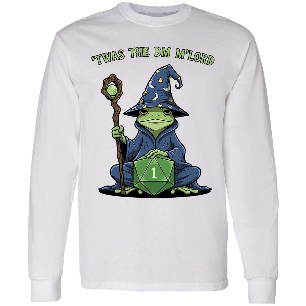 Twas the DM M’lord Long Sleeve T-Shirt - White - 5